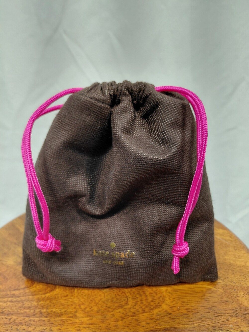 Kate Spade Brown Logo Dust Cover Cinch Pouch Bag